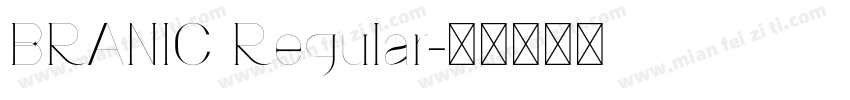 BRANIC Regular字体转换